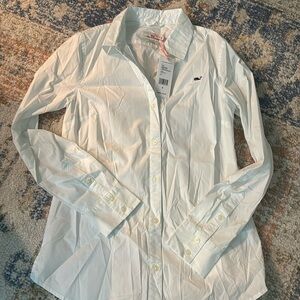 Vineyard vines white blouse women’s size 0 nwt